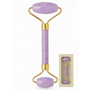 Jade Stone Roller - Double Head Premium Quality Lilac